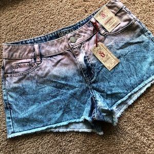 Denim high waisted shorts